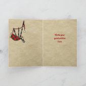 Chisholm Badge & Tartan Persoonlijke Kaart (Binnen)