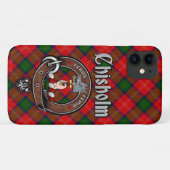 Chisholm Clan Badge & Tartan Phone Case (Achterkant (horizontaal))