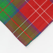 Chisholm Clan Badge Tartan Pset Fleece Deken (Hoek)