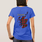 Chisholm Clan Badge & Tartan T-shirt (Achterkant)
