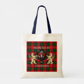 Chisholm Clan Badge & Tartan Tote Bag (Achterkant)