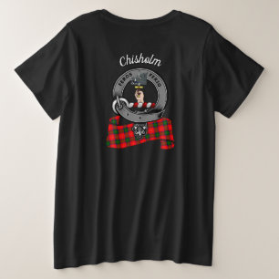 Chisholm Clan Badge Women's Back Grote Maat T-shirt