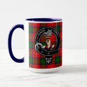 Chisholm Clan Badge & Wrap Around Tartan Mok (Links)