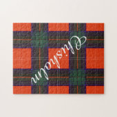 Chisholm clan Pset Scottish tartan Legpuzzel (Horizontaal)
