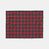 Chisholm Clan Tartan Rood en Groen Schots Plaid Fleece Deken (Voorkant (Horizontaal))