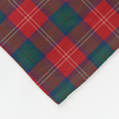 Chisholm Clan Tartan Rood en Groen Schots Plaid Fleece Deken (Hoek)
