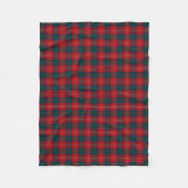 Chisholm Clan Tartan Rood en Groen Schots Plaid Fleece Deken (Voorkant)