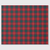 Chisholm Familie Tartan Rood Schots Plaid Cadeaupapier (Vlak)