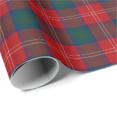 Chisholm Familie Tartan Rood Schots Plaid Cadeaupapier (Rol Hoek)