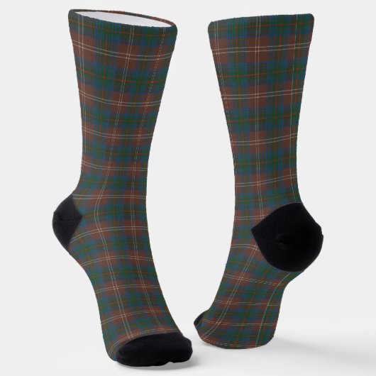 Chisholm Hunting Ancient Original Scottish Tartan Sokken (Gebogen)