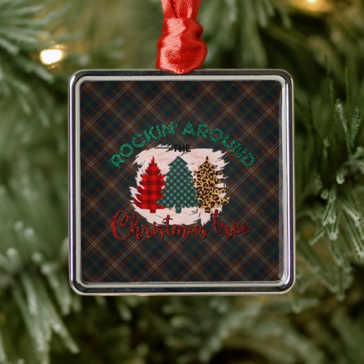 Chisholm Hunting Modern Original Scottish Tartan Metalen Ornament (Boom)