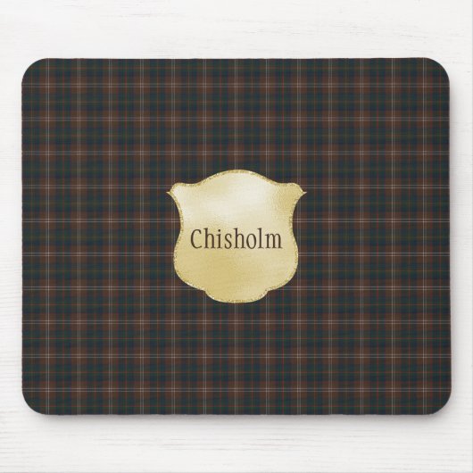 Chisholm Hunting Modern Original Scottish Tartan Muismat (Voorkant)
