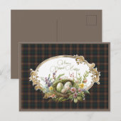 Chisholm Hunting Modern Schotse Tartan Pasen Feestdagenkaart (Voorkant / Achterkant)