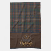Chisholm Jacht Moderne Originele Tartan Kerstmis Theedoek (Verticaal)