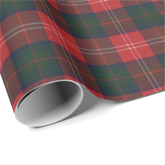 Chisholm Modern Original Scottish Tartan Cadeaupapier (Rol Hoek)