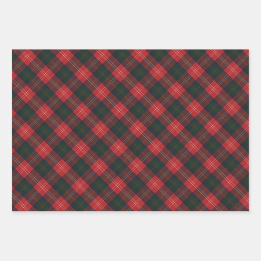 Chisholm Modern Original Scottish Tartan Inpakpapier Vel (Voorkant 2)