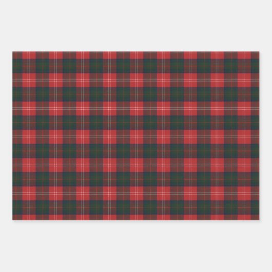 Chisholm Modern Original Scottish Tartan Inpakpapier Vel (Voorkant)