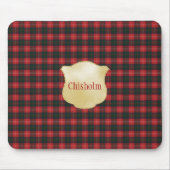 Chisholm Modern Original Scottish Tartan Muismat (Voorkant)
