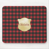 Chisholm Modern Original Scottish Tartan Muismat (Voorkant)