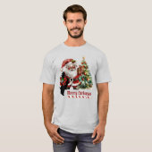 Chisholm Scottie Dog Christmas gepersonaliseerde T T-shirt (Voorkant volledig)