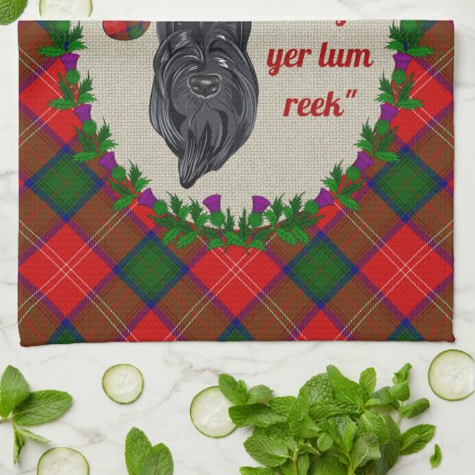 Chisholm Scottie Dog Kitchen Towel Theedoek (Gevouwen)
