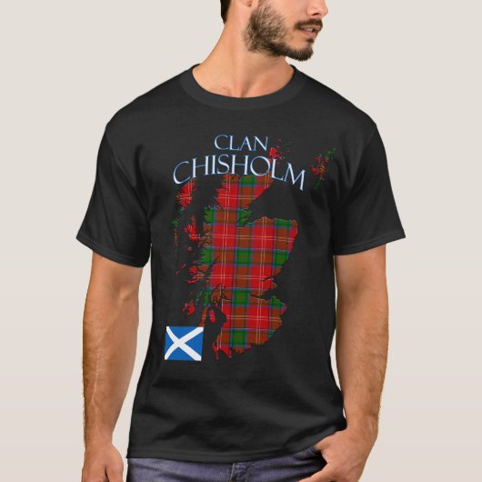 Chisholm Scottish Clan Tartan Schotland T-shirt (Voorkant)