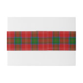 Chisholm Scottish Tartan Belly Band Uitnodigingen Wikkel (Achterkant Voorbeeld)