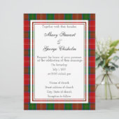 Chisholm Scottish Wedding Invitation Kaart (Staand voorkant)