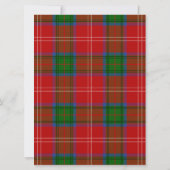 Chisholm Scottish Wedding Invitation Kaart (Achterkant)