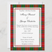 Chisholm Scottish Wedding Invitation Kaart (Voorkant)