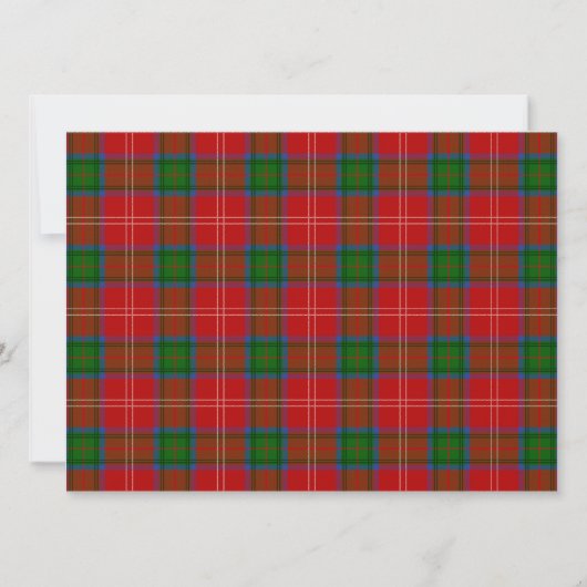 Chisholm Scottish Wedding Invitation Kaart (Achterkant)