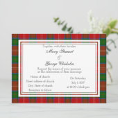 Chisholm Scottish Wedding Invitation Kaart (Staand voorkant)