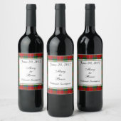 Chisholm Scottish Wedding Wine Label Wijn Etiket (Flessen)