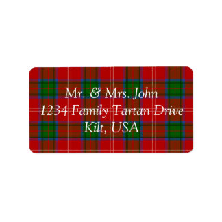 Chisholm Tartan Label