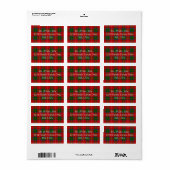 Chisholm Tartan Label (Full Sheet)