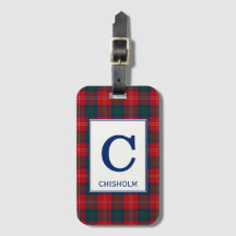 Chisholm Tartan Red en Blue Pset Pattern