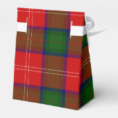 Chisholm tartan red green plaid bedankdoosjes (Achterkant)