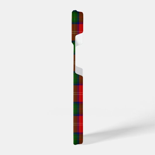 Chisholm tartan red green plaid iPhone hoesje (Linkerkant)