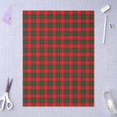 Chisholm tartan red green plaid tissuepapier (Craft)