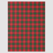Chisholm tartan red green plaid tissuepapier (Voorkant)