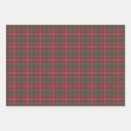 Chisholm Weathered Original Scottish Tartan Inpakpapier Vel (Voorkant)