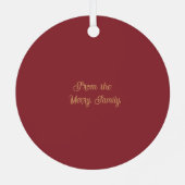 Chisholm Weathered Scottish Tartan Christmas Metalen Ornament (Achterkant)