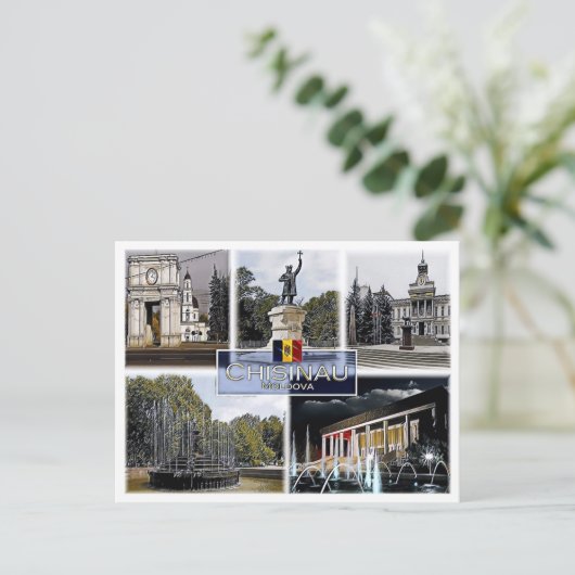 Chisinau - Moldavië - Mozaïek - Briefkaart (Staand voorkant)