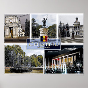 Chisinau - Moldavië - Mozaïek - Poster