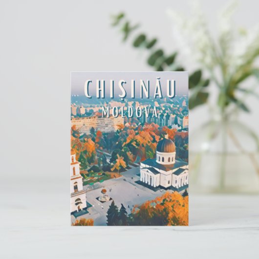 Chisinau (stad) briefkaart (Staand voorkant)