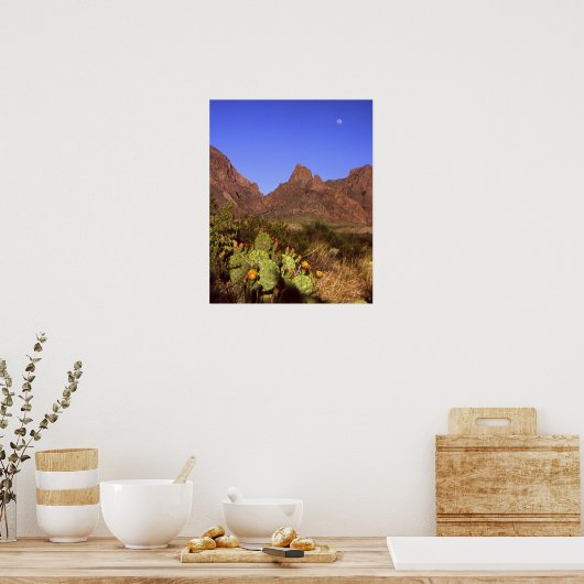 Chisos Moonrise Poster (Keuken)