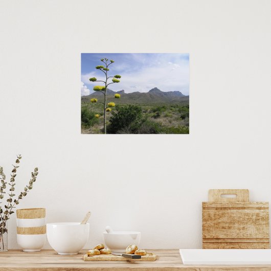 Chisos Mountains - Big Bend, Texas Poster (Keuken)