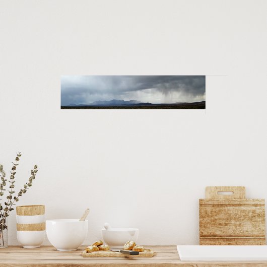 Chisos Mountains Rainstorm - Big Bend Poster (Keuken)