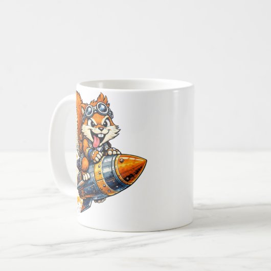Chispa the Rocket Squirrel Mug Koffiemok (Voorkant links)