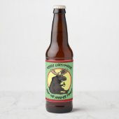 Chistmas Moose Bottle Labels Bier Etiket (Voorkant)